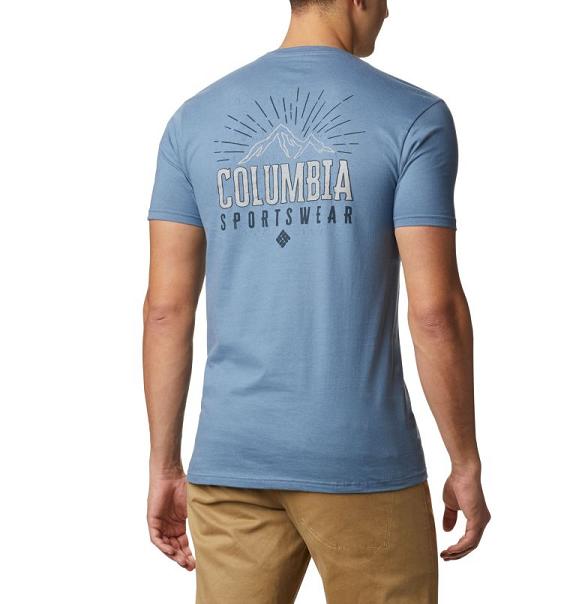 Columbia PHG T-Shirt Blue For Men's NZ13902 New Zealand